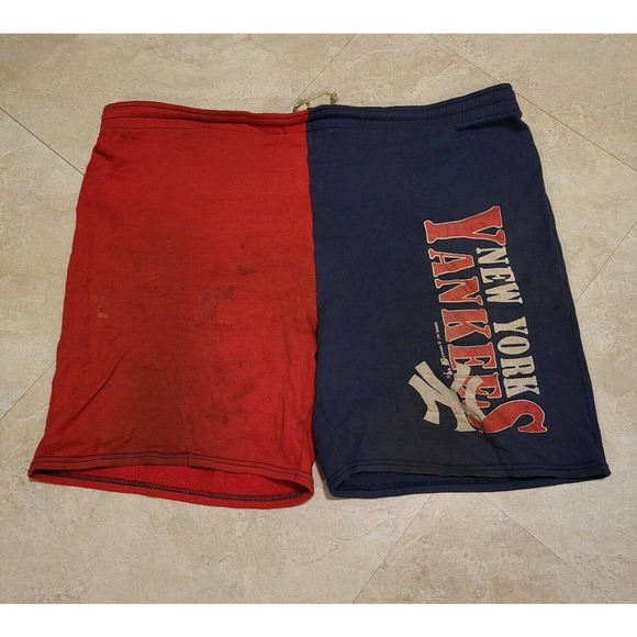 Vintage 90s 1990 NYY New York Yankees MLB Baseball Garan Shorts Size M Medium - Picture 1 of 9